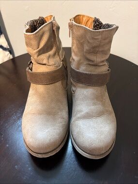 Pop Geller Sand Women's Ankle Booties - Casual Comfort - Size 8